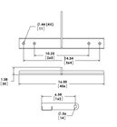 Bose LT Series Speaker Rear Bracket, 148lb WLL