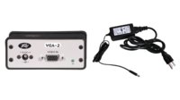 Buffer Amplifier: 1x VGA In to 2x Display Outputs, with Power Supply