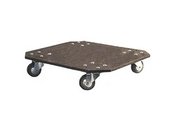 Large 4" Caster Dolly Plate with Brakes for AR-EXD Series Amp Rack