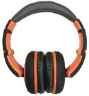 Sessions Stereo Headphones with Detachable Cable, Black and Orange