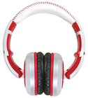 Sessions Stereo Headphones with Detachable Cable, White and Red