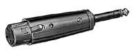 1/4" TRS-M to XLR-F Unwired Adapter