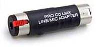 1/4" TRS-F Line to XLR-M Mic Level Adapter