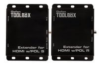 GTB-HDBT-POL-BLACK BaseT&reg; Extender for HDMI &amp; Bi-IR with POL