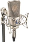 TLM 103 Anniversary ST Stereo Pair of Large Diaphragm Cardioid Microphones in Satin Nickel Finish with EA 1 Shockmounts &amp; Aluminum Case