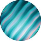 ColorWaves Glass Gobo, Cyan Waves 