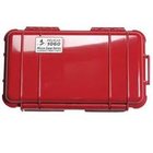 8.3"x4.3"x2.3" Small Portable Electronics Case, Solid Red