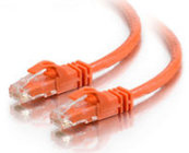10' Cat6 550MHz Snagless Patch Cable, Orange