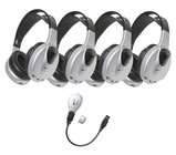 4-Person IR Wireless Headphone Pack, with Transmitter