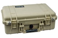 Pelican Cases 1500 Protector Case  16.8"x11.2"x6.1" Protector Case, Desert Tan