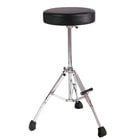 21" Fixed Height Drum Throne with Round Set, Fold-Up Tripod, Foot Rest