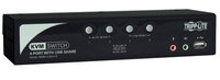 4-Port KVM Switch with Audio, OSD and Peripheral Sharing