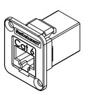 RJ45 CAT6 EH Series Panel Mount Connector, Feed Through, Shielded