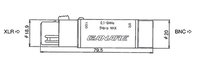 XLR-F to BNC Adapter and 110-75 Ohm Transformer