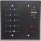 10-Button 2 Gang Wall Mounted DMX Controller with Master Buttons