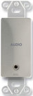 Decora-Style Stainless Steel Mini-Jack Pass-Thru Plate