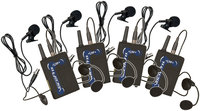 Wireless Bodypack Set with Headsets and Lavalieres