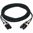 20ft Dual 2 XLRM to 2 XLRF Microphone Cable, Labled "HIGH/LOW"