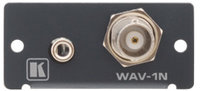 Wall Plate Insert - BNC & 3.5mm Stereo Audio to Terminal Block