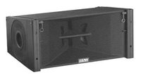 700W 3-Way Bi-Amplified Line Array Speaker in Black