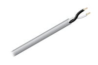 1000 ft of 2 Conductor 14 AWG Plenum Cable in Gray