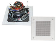 4" Speaker and Grille Assembly, 15W, 70V/25V, White Grille