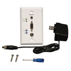 RJ45-type Wallplate with VGA & Audio over Cat5 Receiver