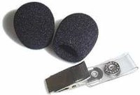 Shure RK318WS Foam Windscreens and Clothing Clips for WH10, WH20, or WH30  Mic, 2 Pack of Each