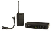 BLX Series Single-Channel Wireless Bodypack System with Clip-On Instrument Mic, J10 Band (584-608MHz)