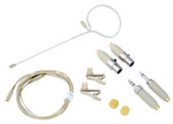 Earset Omnidirectional Mini Condenser Microphone with Adapters for Sennheiser, Audio Technica AKG-Type, Shure and Pyle Plugs