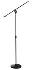 Round Base Microphone Stand with Boom and Clip