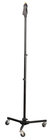 Rolling Tripod Base Microphone Stand with Pistol Release