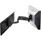 Kontour&trade; Single Monitor Dynamic Slat Wall Arm Mount with OFBLU Interface Bracket in Black