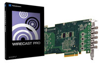 Quad HD-SDI Capture Card with Telestream Wirecast Pro 4 for Windows