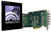 Quad HD-SDI Capture Card with Telestream Wirecast Studio 4 for Windows