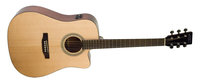 Gloss Natural Cutaway Dreadnought Acoustic/Electric Guitar with B-Band EQ