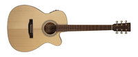 Matte Natural Cutaway 000-Style Acoustic Guitar with Fishman Preamp