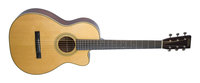 Nitrocellulose Natural 12th Fret Cutaway 0-Style Acoustic Guitar with Englemann Spruce Top