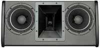 Dual 8" 2-Way Low Profile 100x100 Loudspeaker, Black