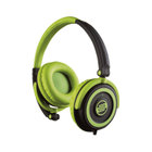 Headphones, On-Ear,Green/Black