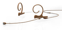 d:fine™ Omnidirectional Dual Ear Headset Microphone with Medium Boom in Brown