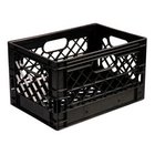 24 Quart Gray Plastic Milk Crate