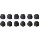 12-Pack of Black Urethane Windscreens for ECM77 Microphones