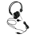 Multimedia/Gaming Headset with Noise-Canceling Microphone and USB Plug