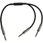 3 ft. 1/8"TRS Stereo Male to 2x 1/4" TS Mono Males Y-Cable
