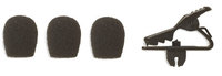 Collar Clip and (3) Windscreens for MX153B in Black
