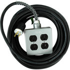 25' 15A AC Power Extension Cord with Quadbox