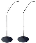 4.7' Cardioid FlexWand Mic System, Matched Pair with Cast Iron Bases, Black