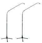 7' Cardioid FlexWand Mic System, Matched Pair with Tripod Base, Black