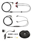 Triple-Driver Sound Isolating Earphones with 3.5mm Remote and Mic Cable for iOS/Android, Red (Special Edition)